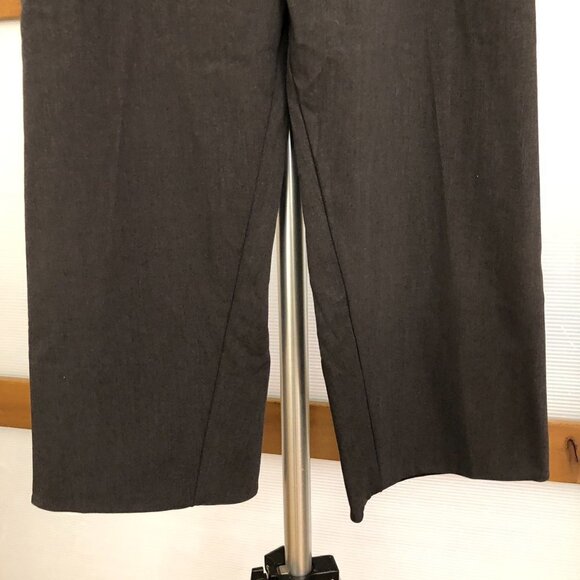 Dixie NWT Made in Italy High Waist Grey Wide Leg Pants‎ Trousers Sz M - Picture 3 of 9